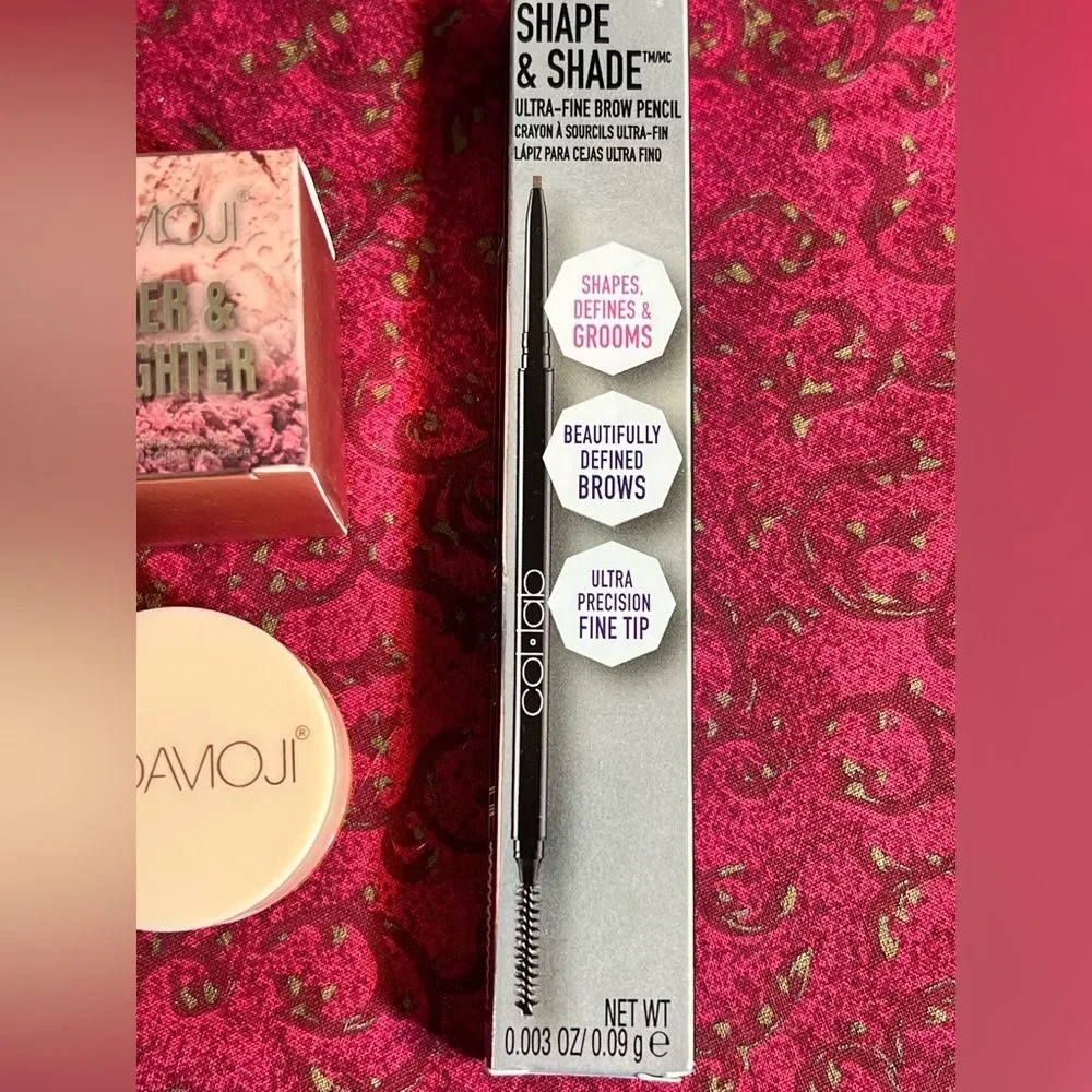 HUDA BEAUTY Blush & Highlight Set - Coral with brow set ash blonde- combo 2 pc.